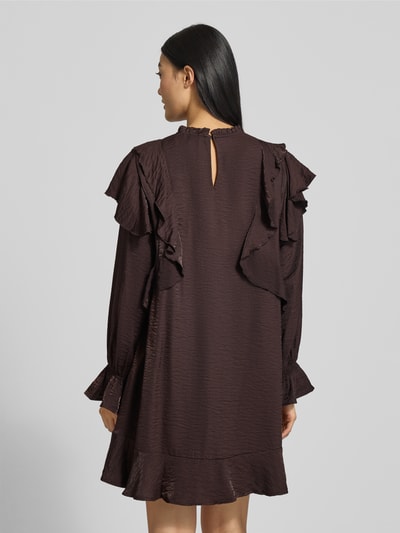 VERO MODA Knielanges Kleid aus Viskose-Mix Modell 'LIZZI' Schoko 5