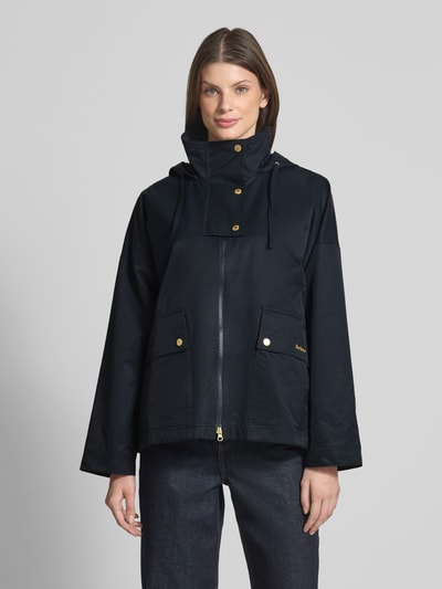 Barbour Relaxed fit functioneel jack van katoenmix, model 'CECILE' Marineblauw - 4