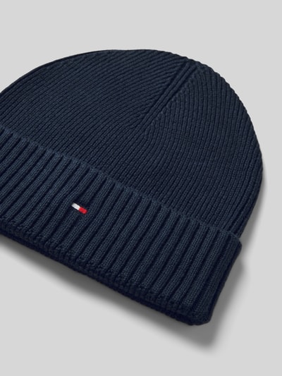 Tommy Hilfiger Gebreide muts met logodetail Marineblauw - 2