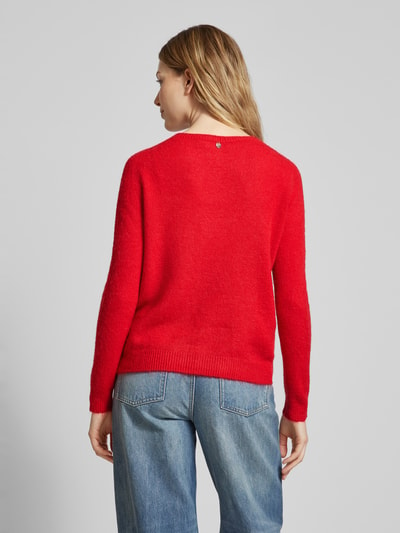 Rich & Royal Gebreide pullover met ronde hals Rood - 5