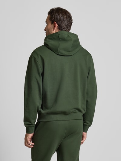 HUGO Hoodie mit Label-Print Modell 'Dayote' Dunkelgruen 5