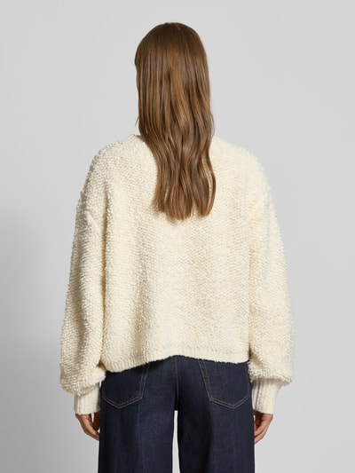 Someday Relaxed Fit Pullover in Bouclé-Optik Modell 'Telena' Ecru 5