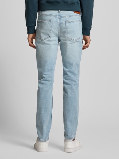 Calvin Klein Jeans Slim fit jeans in used-look met labeldetail Jeansblauw - 5