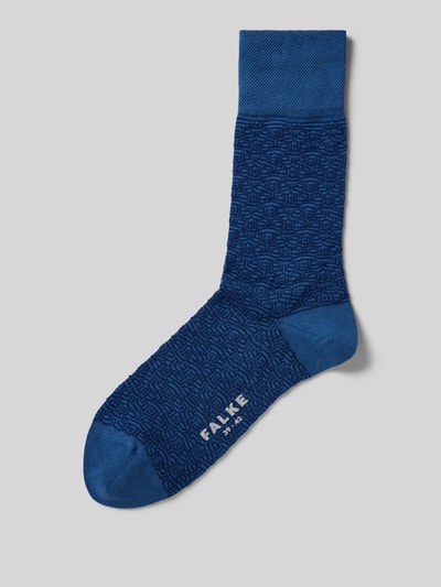 Falke Socken mit Label-Stitching Dunkelblau 1