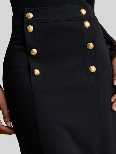 Lauren Ralph Lauren Spódnica ołówkowa o kroju tapered fit z mieszanki wiskozy BLACK 3