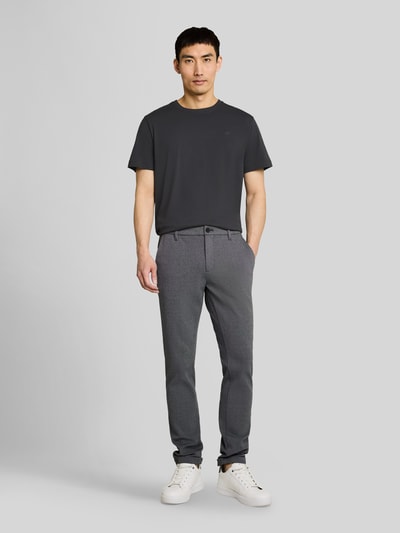 Tom Tailor Regular Fit T-Shirt aus reiner Baumwolle Dunkelgrau 1