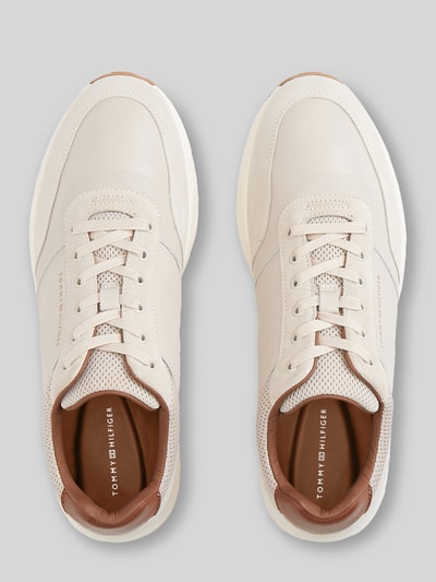 Tommy Hilfiger Sneaker aus echtem Leder mit Label-Schriftzug Beige 3