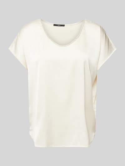 Zero Blouse met strass-steentjes Offwhite - 2