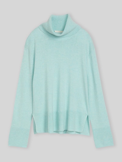Tom Tailor Rollkragenpullover aus Kaschmir mit Seitenschlitzen Mint 2