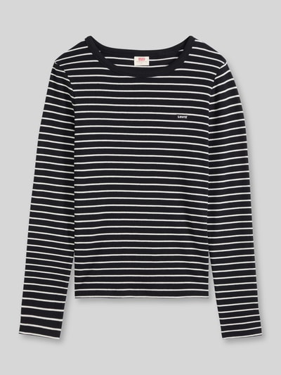 Levi's® Slim Fit Langarmshirt aus Baumwoll-Mix Modell 'HAYES' Black 2