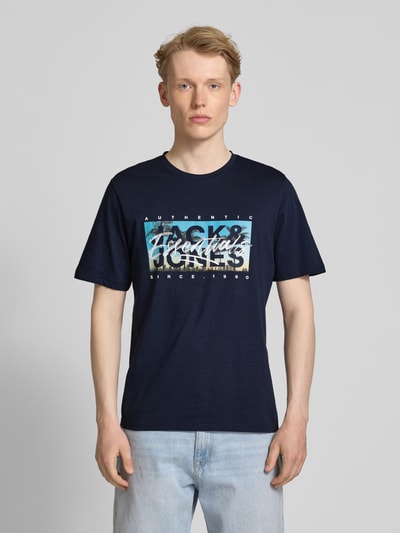 Jack & Jones T-Shirt mit Rundhalsausschnitt Modell 'COLTON' Marine 4