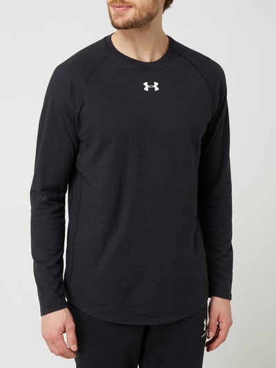 Under Armour Loose fit shirt met lange mouwen van slubjersey - HeatGear® Zwart - 4