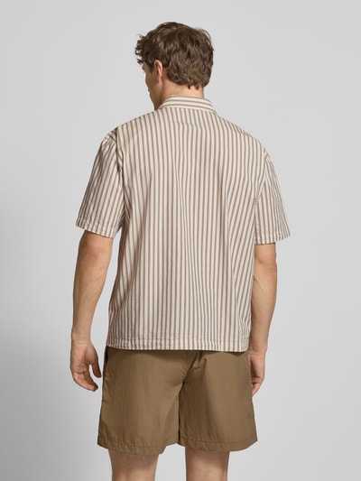 JAKE*S STUDIO MEN Regular Fit Freizeithemd mit Kentkragen und Brusttasche Mittelbraun 5