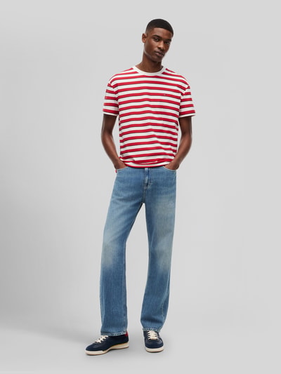 Tommy Jeans regular fit T-shirt van puur katoen Rood - 1