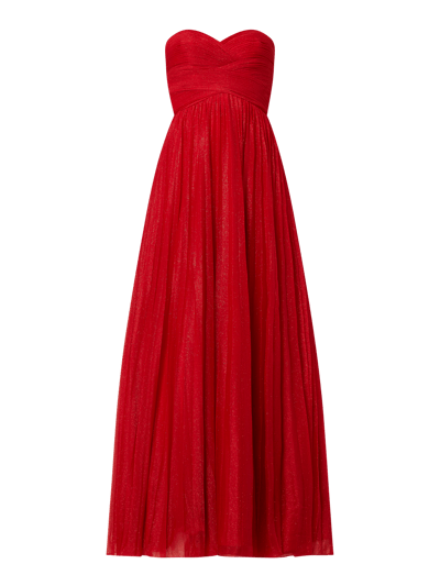 Luxuar Abendkleid mit Glitter-Effekt Metallic Rot 2