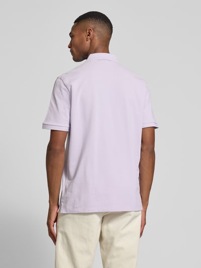 HUGO Poloshirt mit Label-Print Modell 'Donos' Flieder 5