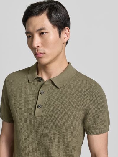 s.Oliver RED LABEL Koszulka polo z czystej bawełny o kroju regular fit Khaki 3