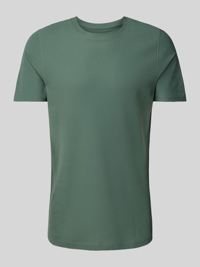MCNEAL T-shirt met geribde ronde hals Rietgroen - 2