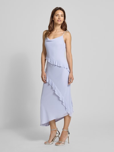Jake*s Cocktail Cocktailkleid mit Volants und Spaghettiträgern Lavender 1