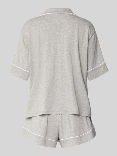 Polo Ralph Lauren Pyjama mit Logo-Stitchings Modell 'POLO ESSENTIALS' Hellgrau Melange 3