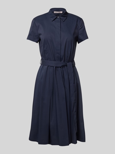 Christian Berg Woman Selection Hemdblusenkleid mit Bindegürtel und kurzer Knopfleiste Marine 2