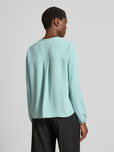 Marc Cain Blouseshirt met V-hals Mintgroen - 5
