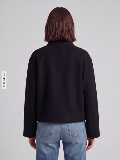 PIECES Regular Fit Blouson mit Stehkragen Modell 'GNES' Black 5