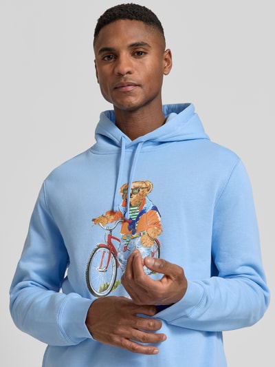 Polo Ralph Lauren Regular Fit Hoodie aus Baumwoll-Mix Bleu 3