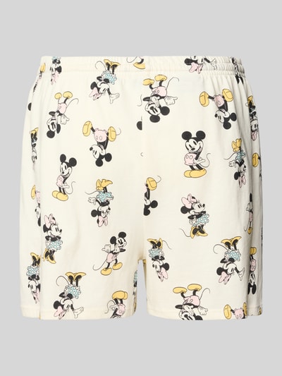 Jake*s Casual Relaxed fit korte pyjamabroek met tunnelkoord Offwhite - 3