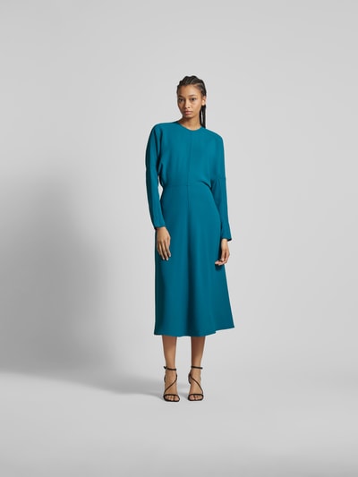 Victoria Beckham Midikleid mit Rundhalsausschnitt Bleu 4