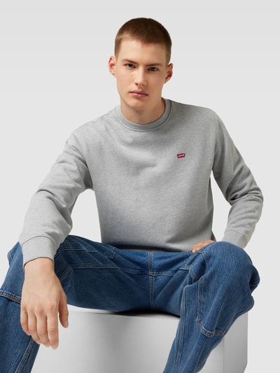 Levi's® Sweatshirt in Melange-Optik Hellgrau 3