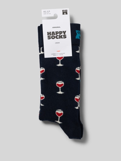 Happy Socks Sokken met ribboord Donkerblauw - 3