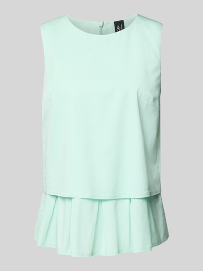 Marc Cain Regular fit blousetop in laagjeslook Mintgroen - 2