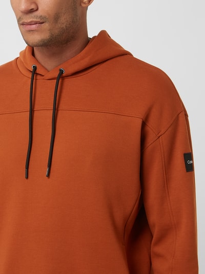 CK Calvin Klein Hoodie mit Eingrifftaschen  Dunkelorange 3