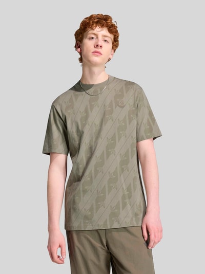 adidas Originals Regular Fit T-Shirt aus reiner Baumwolle Silber 3