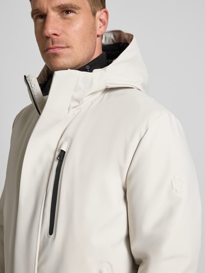Strellson Regular fit parka met capuchon, model 'FLEX CROSS' Zilver - 3