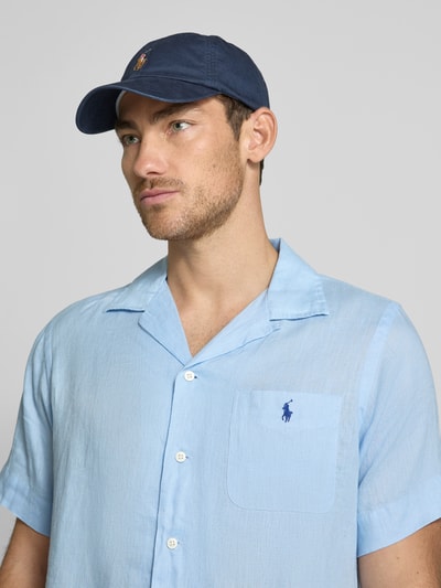 Polo Ralph Lauren Custom Fit Leinenhemd mit Resortkragen Hellblau 3