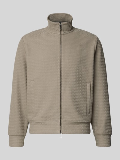 Emporio Armani Sweatjacke mit Stehkragen Hellgrau 2