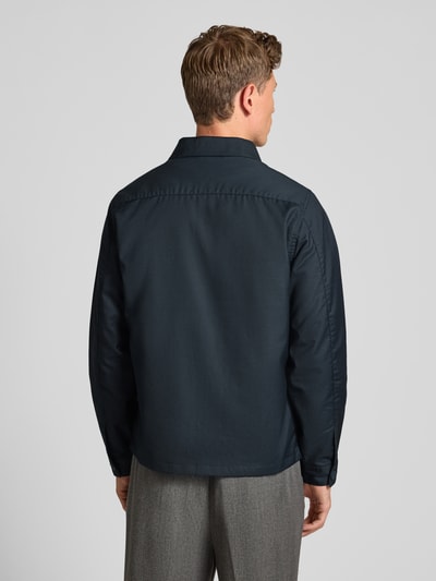 Casual Friday Regular Fit Hemdjacke mit Viskose-Anteil Modell 'Marco' Dunkelblau 5