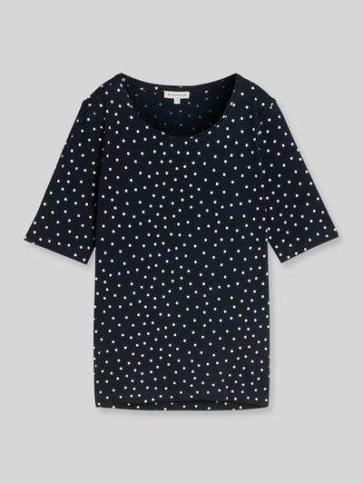 Tom Tailor Regular Fit T-Shirt aus reiner Baumwolle Marine 2