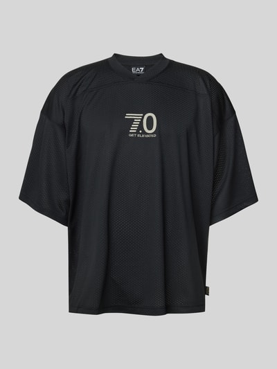 EA7 Emporio Armani T-Shirt mit Statement-Stitching Modell 'TRAIN 7.0' Black 2