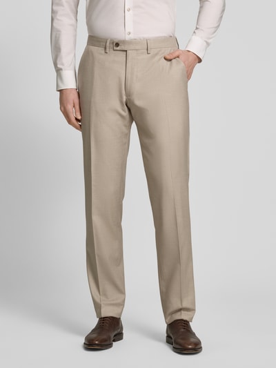 Christian Berg Men Regular Fit Anzughose mit Gesäßtaschen Beige 4