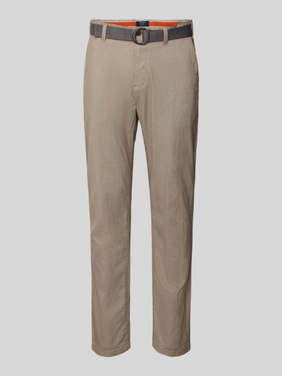 MCNEAL Slim fit chino met riem Beige - 2
