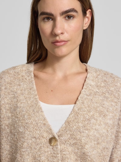 Neo Noir Kurtka z dzianiny z listwą guzikową Beżowy 3