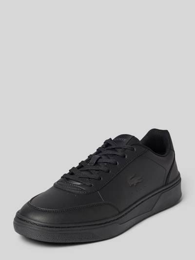 Produktfoto, Sneaker mit Logo-Prägung Modell 'Court Pro' von Lacoste in Schwarz, glatte Oberfläche, Herren Sneaker von Lacoste