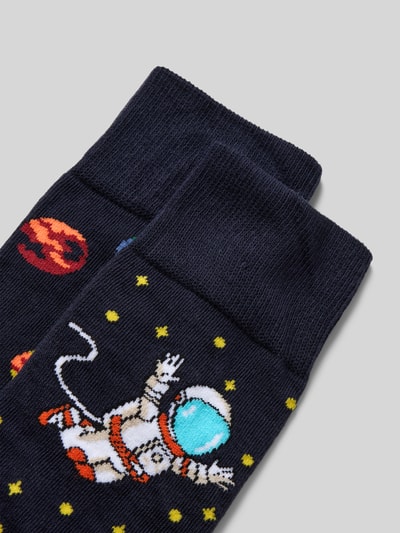 Christian Berg Men Sokken met elastische ribboordjes in een set van 2 paar Marineblauw - 2