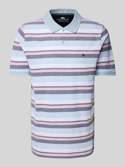 Fynch-Hatton Regular Fit Poloshirt mit Logo-Stitching Hellblau 2