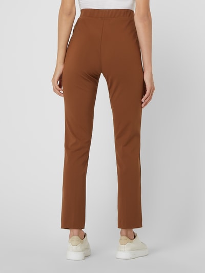 Zerres Cigarette fit comfortbroek van jersey, model 'Jane' Cognac - 5