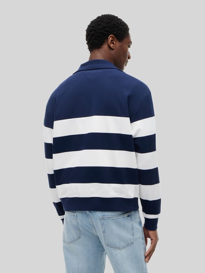 Tommy Hilfiger Relaxed Fit Troyer aus Baumwoll-Mix mit Tunnelzug Dunkelblau 5