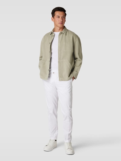 CINQUE Chino mit seitlichen Eingrifftaschen Modell 'CIWOOD_2' Weiss 1